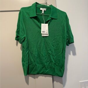 COS Vibrant Green Knit Polo